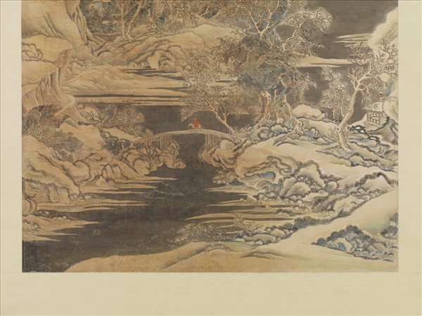 清王廷章雪景山水　軸