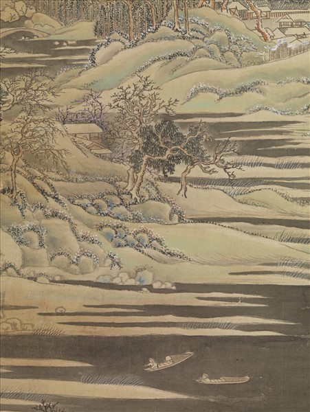 清王廷章雪景山水　軸