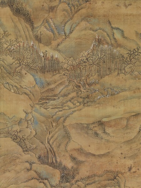 清王廷章雪景山水　軸