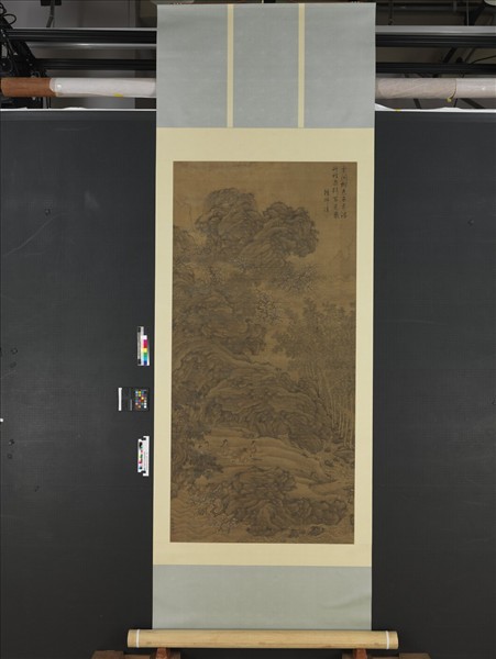 明謝時臣竹泉行樂　軸