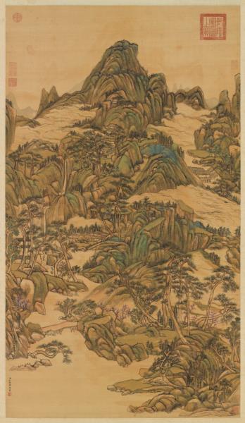 清王原祁春雲出岫　軸