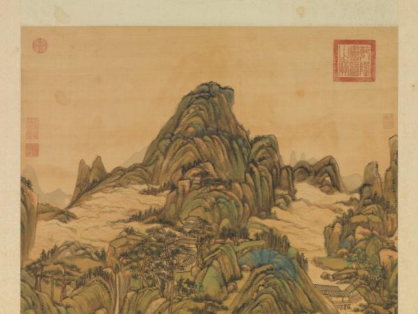 清王原祁春雲出岫　軸