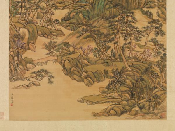 清王原祁春雲出岫　軸