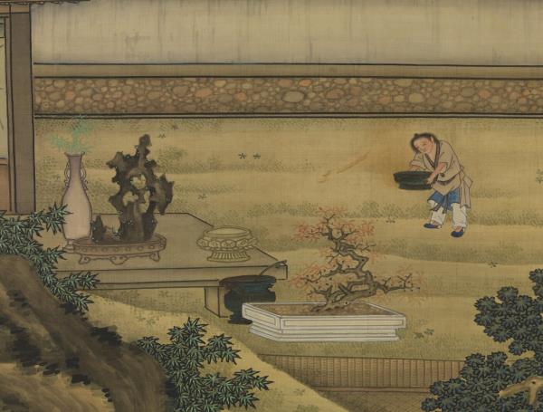 清黃應諶陋室銘圖　軸