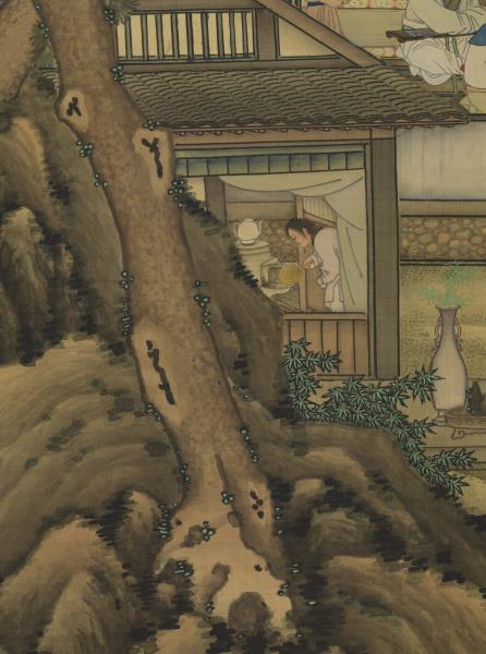 清黃應諶陋室銘圖　軸