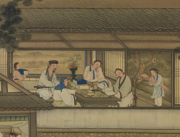 清黃應諶陋室銘圖　軸