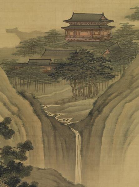 清黃應諶陋室銘圖　軸