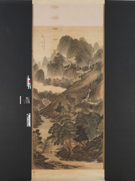 清高其佩山水　軸