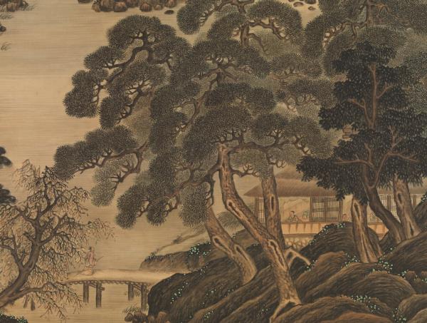 清高其佩山水　軸