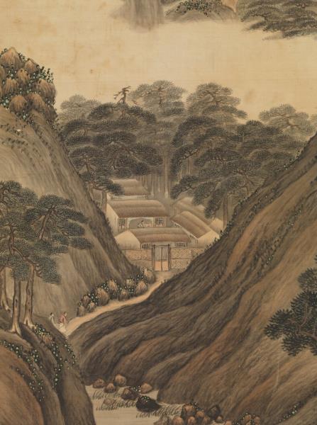 清高其佩山水　軸