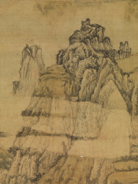 清孫祜秋山樓閣　軸