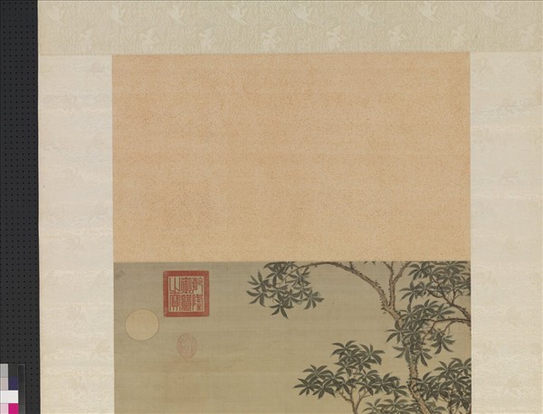 清冷枚賞月圖　軸