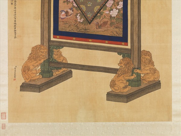 清賀清泰畫白鷹　軸