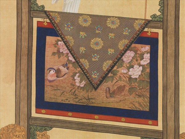 清賀清泰畫白鷹　軸