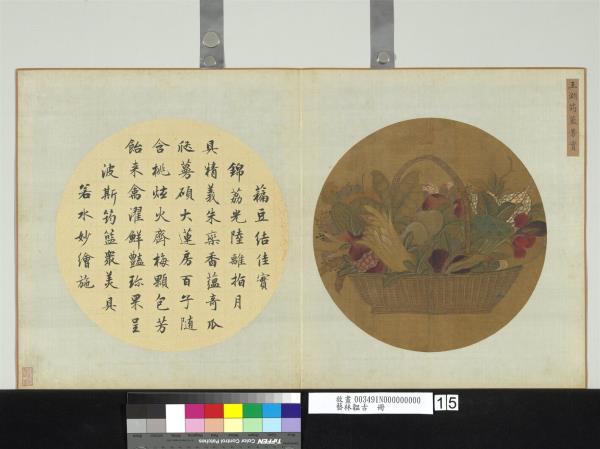 藝林韞古　冊　元王淵筠籃芳實