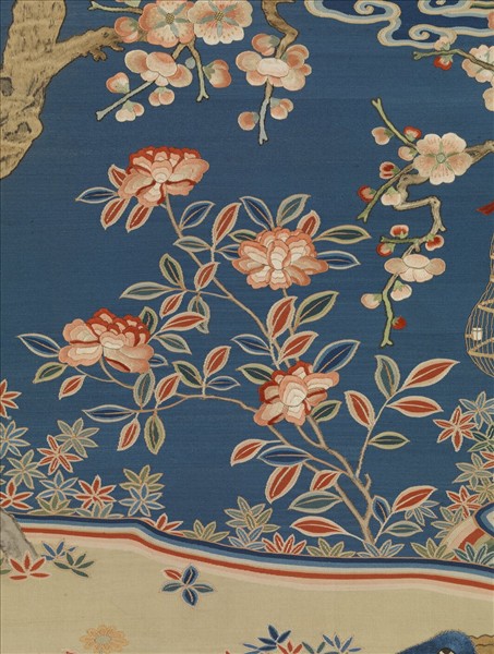 清緙繡九羊啟泰　軸