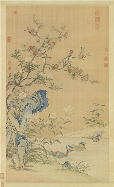 清緙絲香國流霞　軸