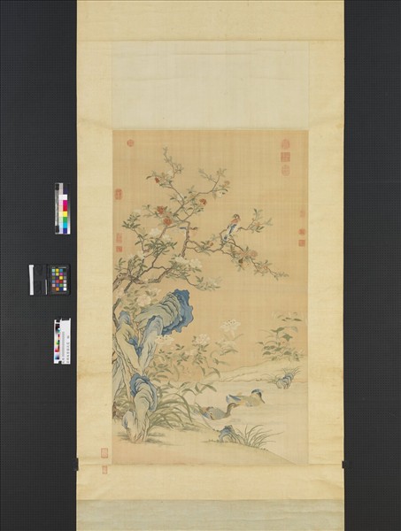 清緙絲香國流霞　軸