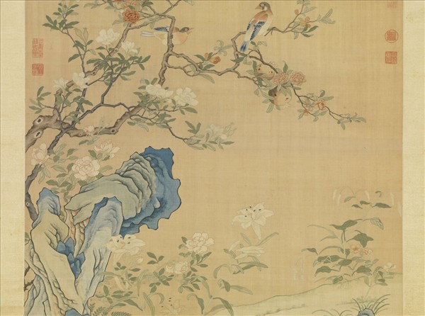 清緙絲香國流霞　軸