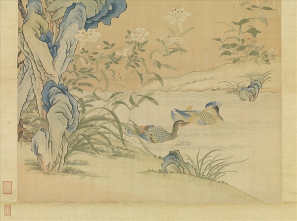 清緙絲香國流霞　軸