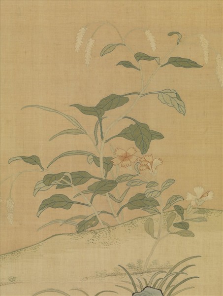 清緙絲香國流霞　軸