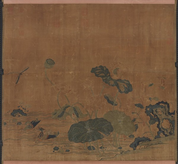 宋緙絲花鳥　軸