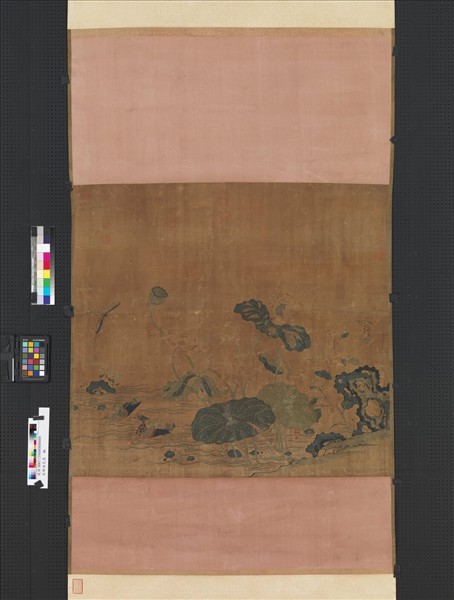 宋緙絲花鳥　軸