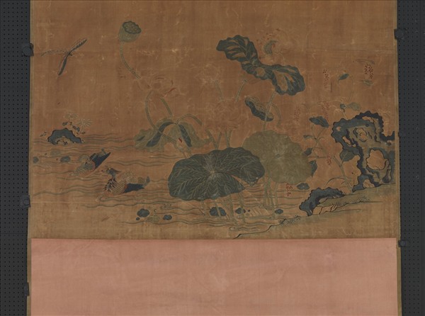 宋緙絲花鳥　軸