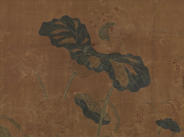 宋緙絲花鳥　軸