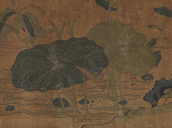 宋緙絲花鳥　軸