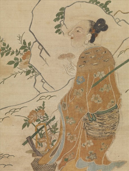 宋繡芝僊祝壽圖　軸