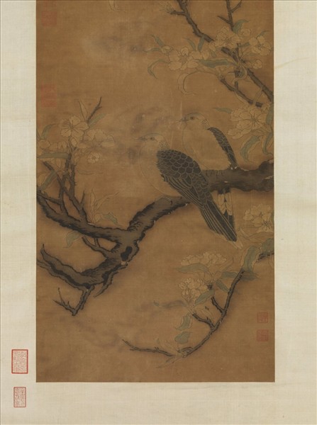 宋緙絲花鳥　軸