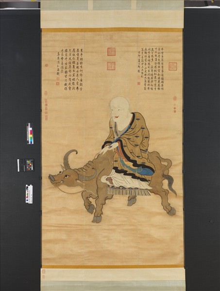 宋繡老子像　軸