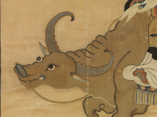 宋繡老子像　軸