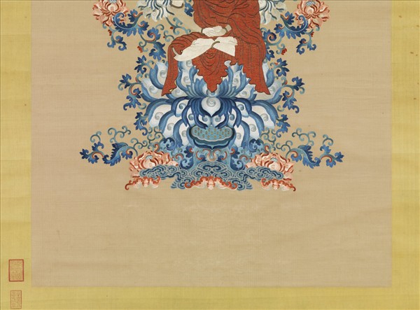 清御製贊繡像無量壽佛　軸