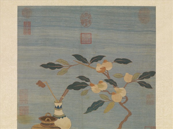 宋緙絲文房清玩　軸