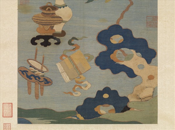 宋緙絲文房清玩　軸