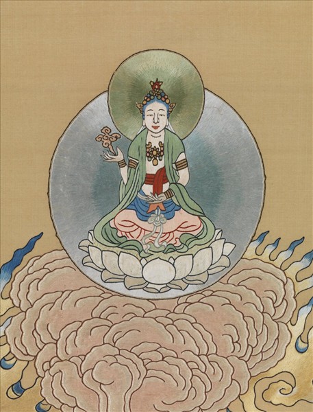 清繡線佛像（一）明王　軸