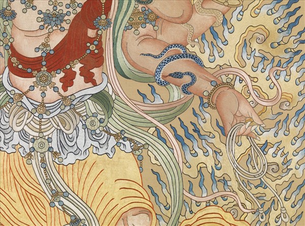 清繡線佛像（一）明王　軸