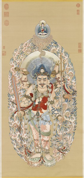 清繡線佛像（二）無能勝明王　軸