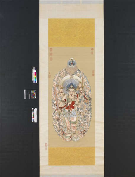 清繡線佛像（二）無能勝明王　軸