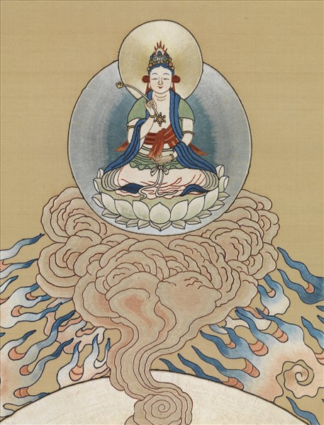 清繡線佛像（二）無能勝明王　軸