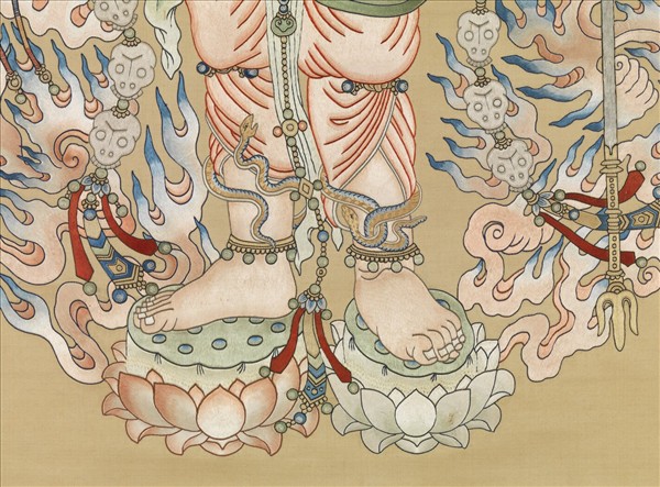 清繡線佛像（二）無能勝明王　軸