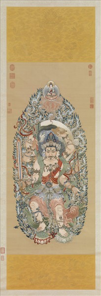 清繡線佛像（三）馬頭明王　軸