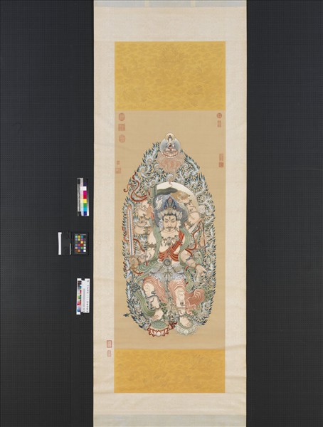 清繡線佛像（三）馬頭明王　軸