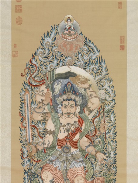 清繡線佛像（三）馬頭明王　軸