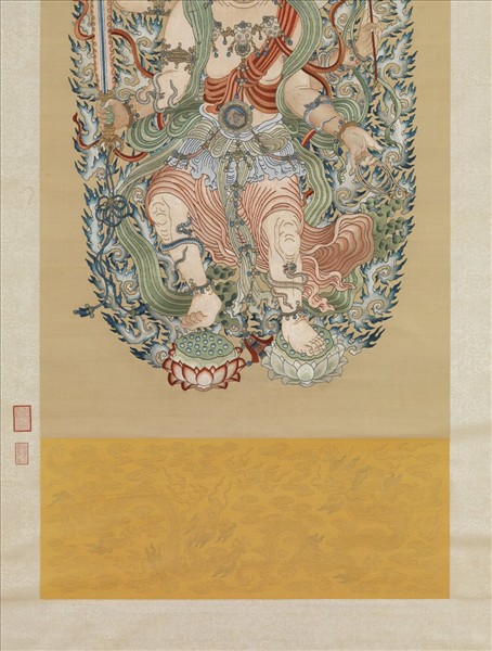 清繡線佛像（三）馬頭明王　軸