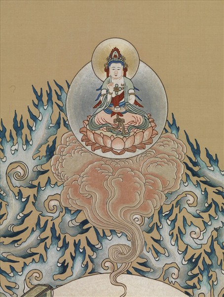 清繡線佛像（三）馬頭明王　軸