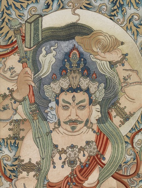 清繡線佛像（三）馬頭明王　軸