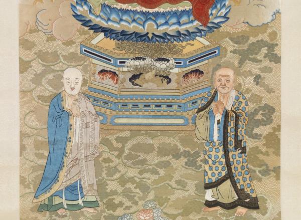 清繡線佛像（七）釋迦牟尼佛　軸